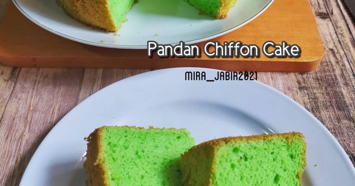 Resep Pandan Chiffon Cake (5 telur, tanpa BP dan tanpa CoT) oleh Mira