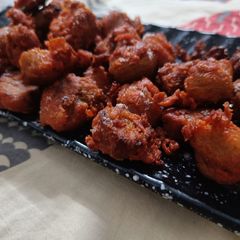 Soyabean chunks Pakoda A picture of Soyabean chunks Pakoda.