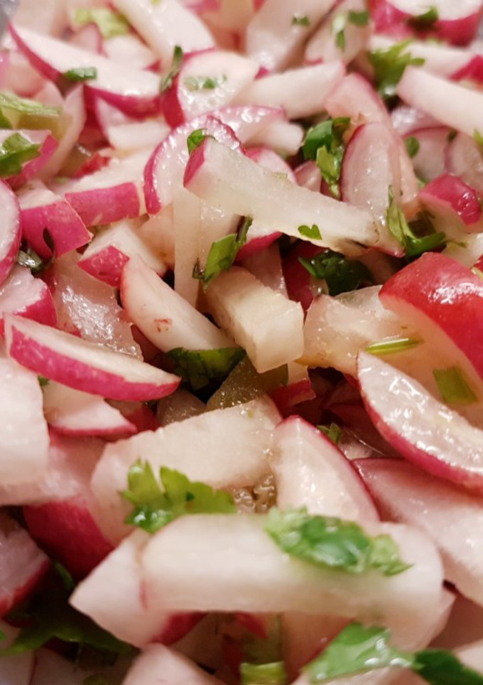 Una foto de Picadillo de Rábanos