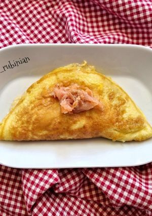 Foto di Omelette al salmone con mozzarella