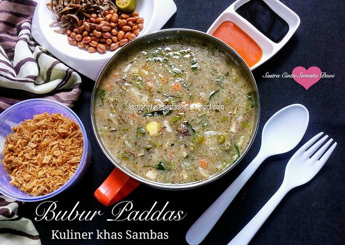 Resep Bubur Paddas khas Sambas (Kuliner Khas Sambas-Kalbar)