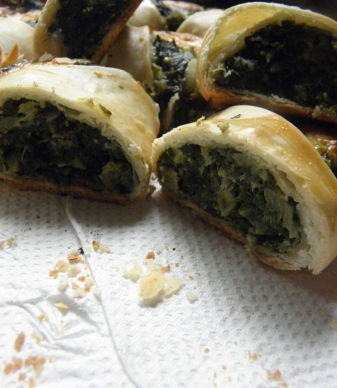 Una foto de Rollo de verdura y queso