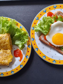 Foto resep Simple breakfast roti tawar telur keju
