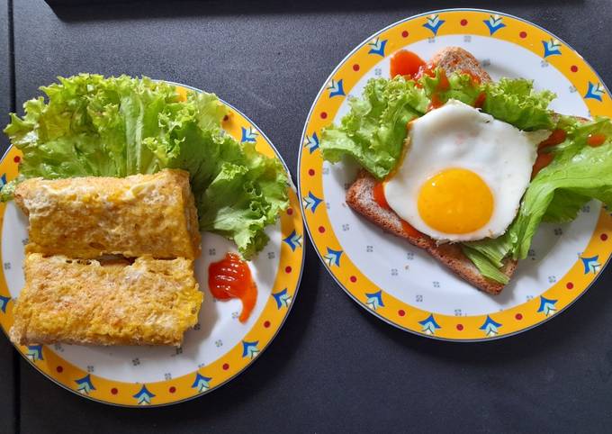 Resep Simple breakfast roti tawar telur  keju  oleh 