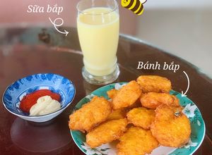 Hình của món Bánh bắp chiên giòn.