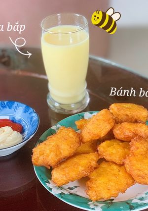 Hình của món Bánh bắp chiên giòn.