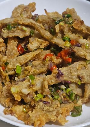 Foto resep Jamur Tiram Krispi Cabe Garam Daun Jeruk