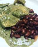 Mole verde con pollo