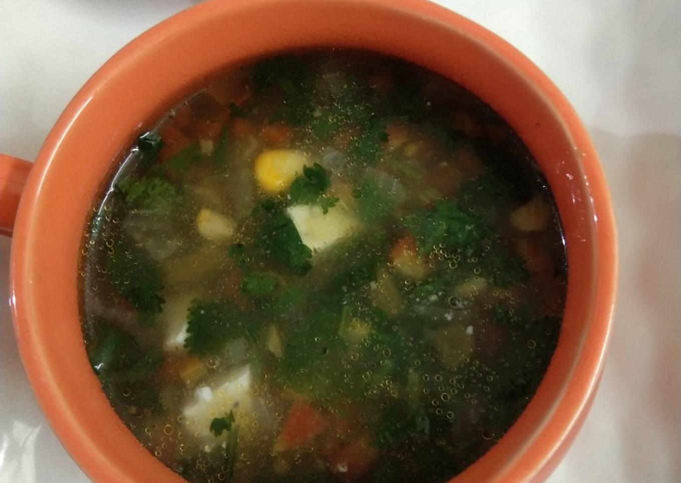 Lemon coriander soup