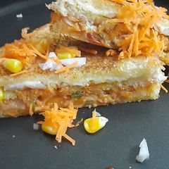 A picture of Cheesy Twist Veggie Sandwich.