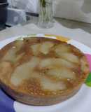 🍐Tortita integral invertida de pera 🍐 Sin huevos, sin lácteos