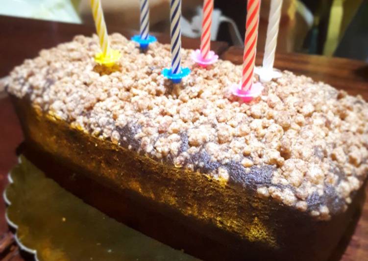 Recipe: Delicious Banana Cake with Cinnamon Crumble (Kue Pisang)