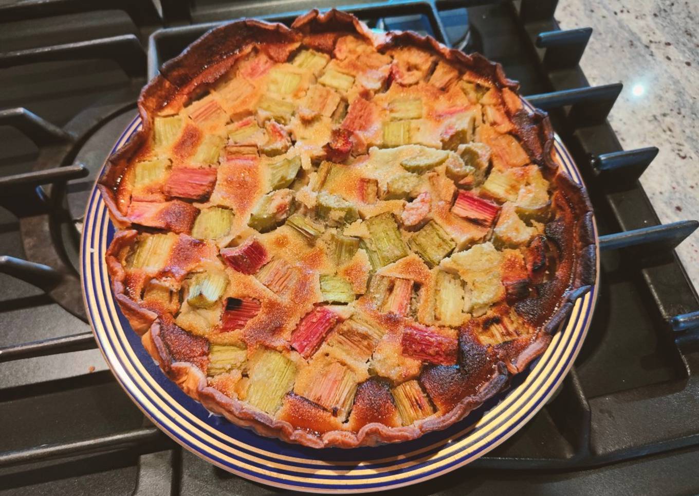 Tarte à la rhubarbe