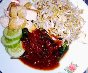 Resep mudah Rujak Kangkung Dadakan Yummy Mantul