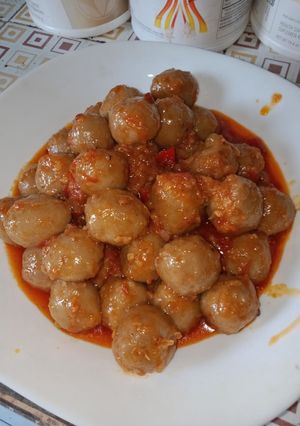 Foto resep Pentol saus mercon