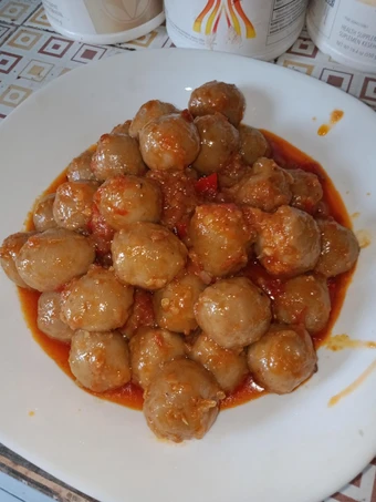 Cara Gampang Membikin Resep Pentol saus mercon yang Bikin Ngiler Anti Ribet, Uenak Banget