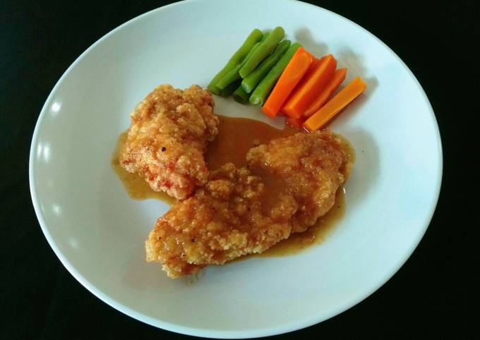 15. Steak Ayam crispy