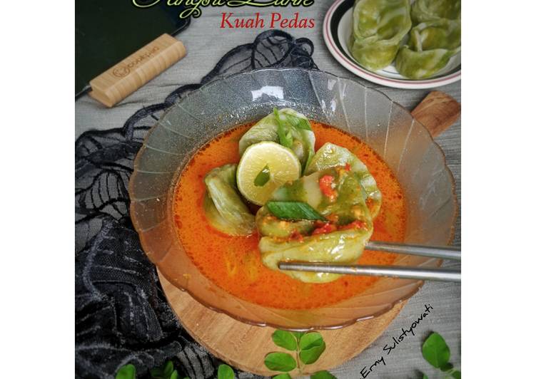 Pangsit Lurik (Moringa) Kuah Pedas