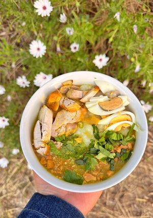 Foto resep Bubur Ayam Kuah Kuning