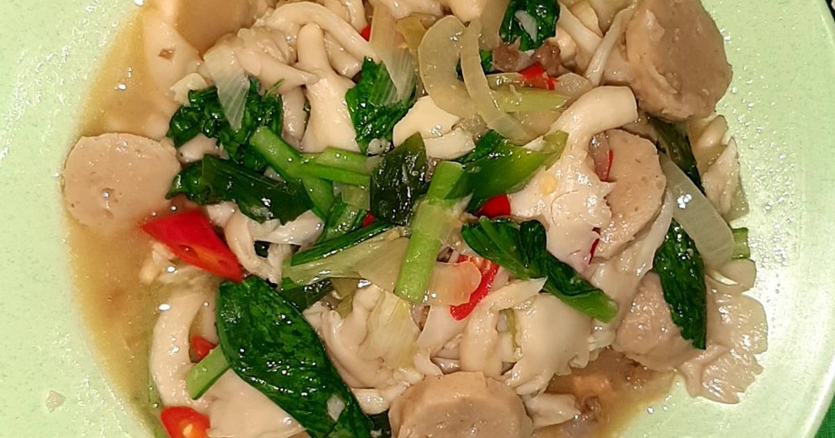 Resep Ca jamur tiram oleh asih beran Cookpad