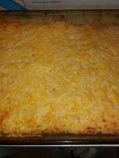 A picture of Hashbrown casserole.