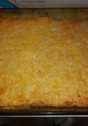 A picture of Hashbrown casserole.