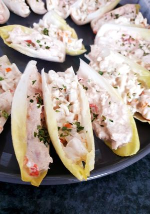 Une photo de Endives apéritives thon et surimi😋