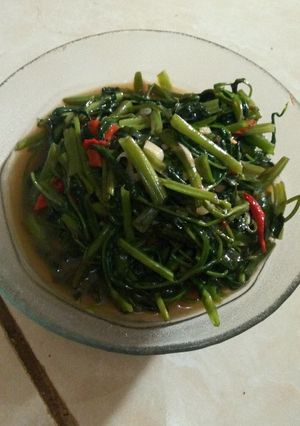Foto resep Tumis kangkung saos tiram simple