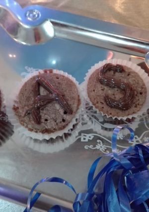 A picture of Chocolate cupcakes# foodies&Friend.