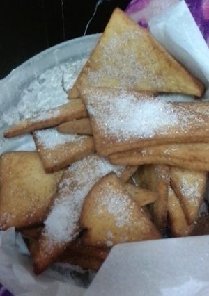 Una foto de Galletitas de naranja fritas