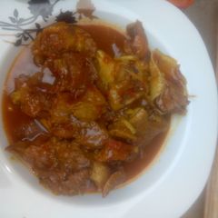 A picture of Meat pepper soup.