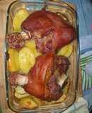 Codillo asados con patatas