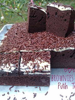 Foto resep Brownies Kukus Putih Telur