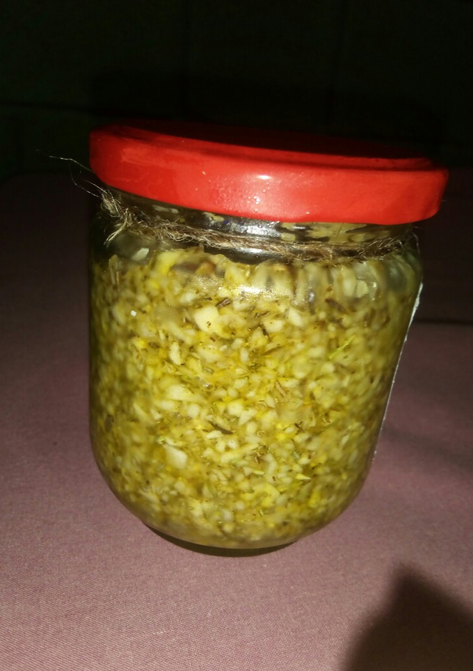 Una foto de Ajo con especias
