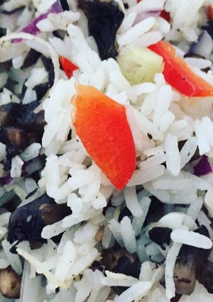 Una foto de Arroz con coco