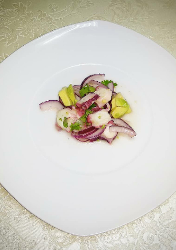Una foto de Ceviche de pulpo my way