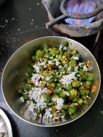 Recipe #cook pad india#bhindi subji# which Delicious