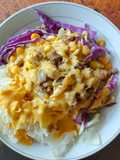 Salad simple jamur kristal daging cincang