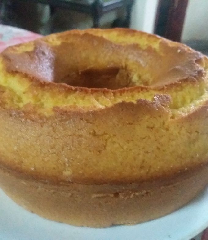 Una foto de Torta de naranja en licuadora.
