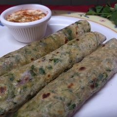 A picture of Methi paratha /flatbread.