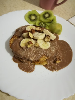 Una foto de Tortitas de avena y plátano