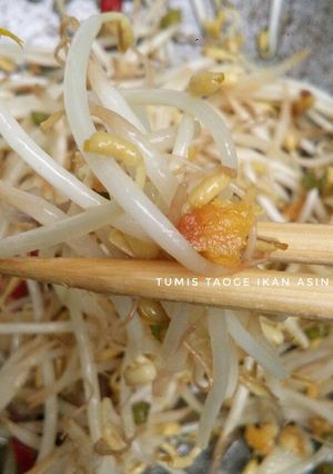 Foto resep Tumis taoge ikan asin