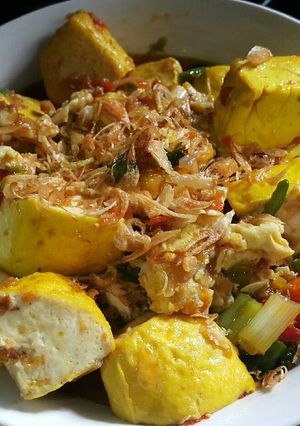 Foto resep Tumis Tahu Telur Pedas Mantap