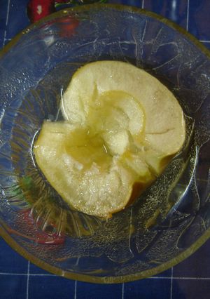 Una foto de Manzanas verdes al horno