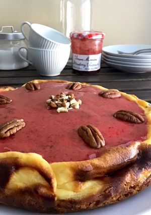 Una foto de Tarta de queso🍓!! (Cheesecake)