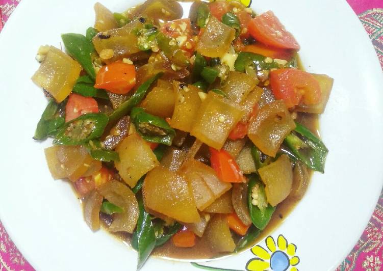 Easiest Way to Make Tasty Tumis kikil cabe hijau