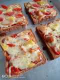 ขนมปังพิซซ่า 🍕🍞 Pizza toast