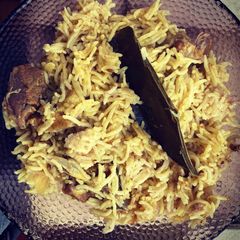 A picture of Mutton Biryani.