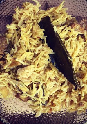 A picture of Mutton Biryani.