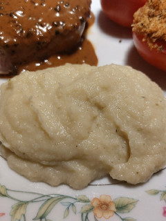 Una foto de Puré de coliflor 2 a la crema